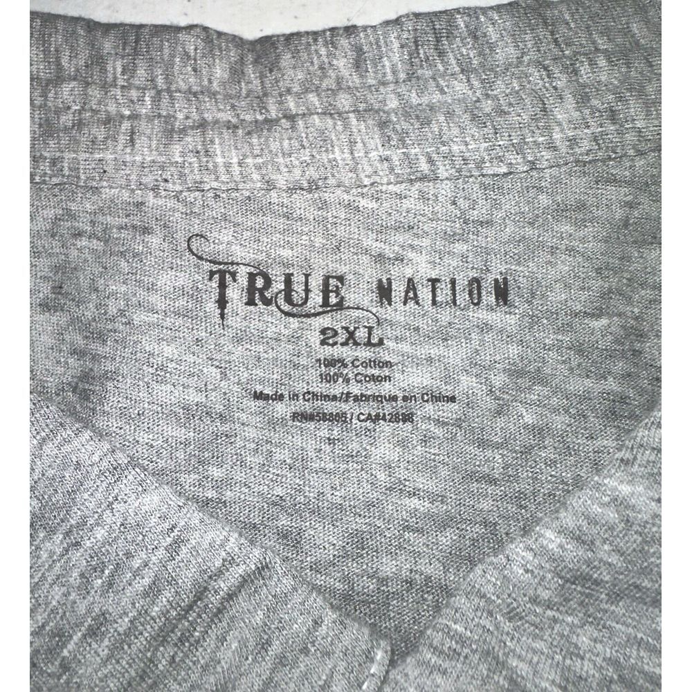 True Nation Gray Polo Shirt Short Sleeve‎ Men's Size 2XL - Picture 2 of 5